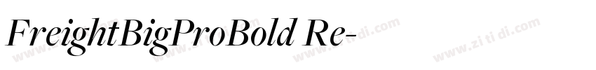 FreightBigProBold Re字体转换